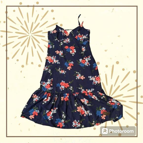 MICHAEL KORS, navy floral sundress, women's size S - Picture 1 of 12